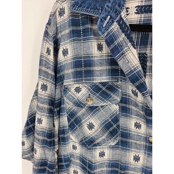 North West Blues Women's Blue Button Down Long Sleeve Cotton Shirt Size M - Picture 2 of 4